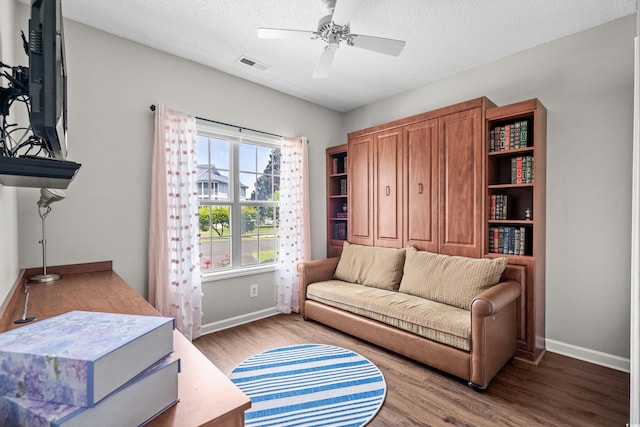 4648 Lightkeepers Way Unit 39A, Little River, SC 29566 - living room with wood finished floors and a ceiling fan