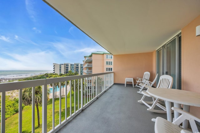145 S Dunes Dr Unit 308, Pawleys Island, SC 29585 - balcony featuring a water view