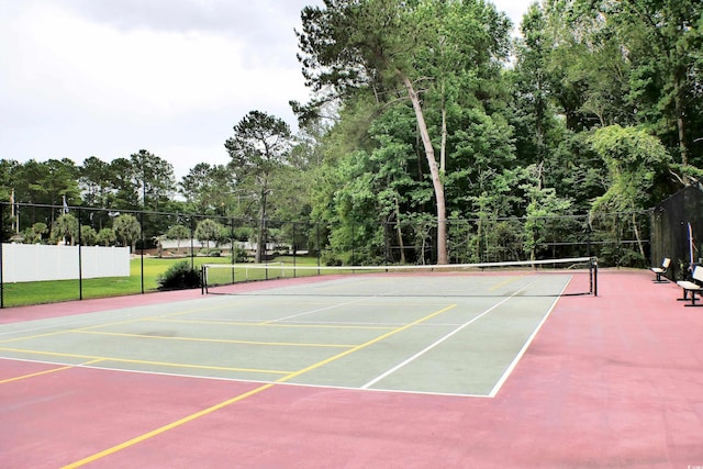 230 Vermillion Dr, Little River, SC 29566 - view of tennis court featuring community basketball court