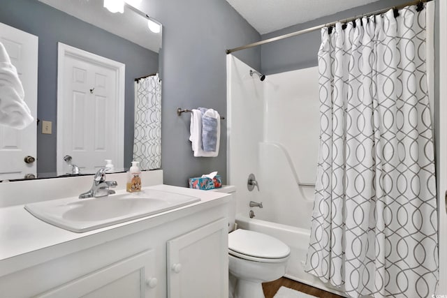 211 76th Ave N Unit A3, Myrtle Beach, SC 29572 - bathroom with vanity, shower / bathtub combination with curtain, and wood finished floors