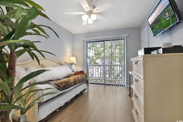 211 76th Ave N Unit A3, Myrtle Beach, SC 29572 - bedroom with wood finished floors and a ceiling fan