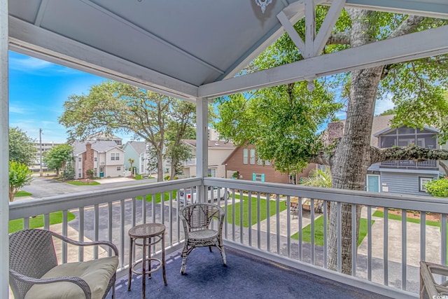 4309 Beverly Ct, North Myrtle Beach, SC 29582 - balcony featuring a residential view