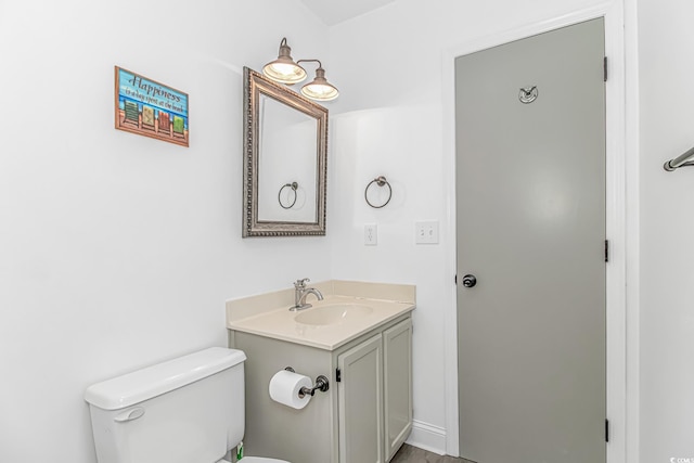 4309 Beverly Ct, North Myrtle Beach, SC 29582 - half bathroom featuring toilet and vanity
