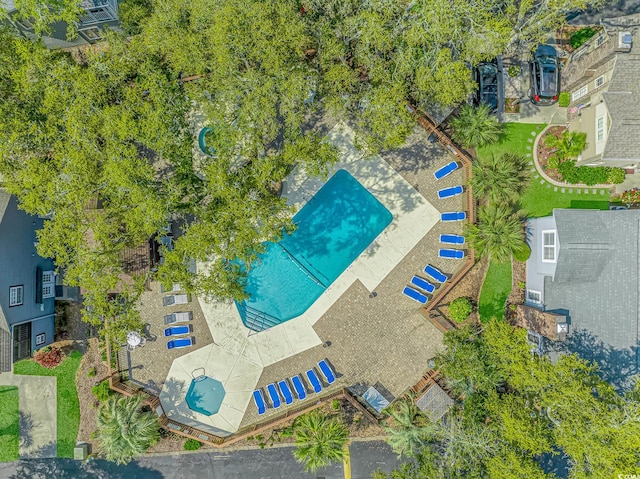 4309 Beverly Ct, North Myrtle Beach, SC 29582 - aerial view of a pool