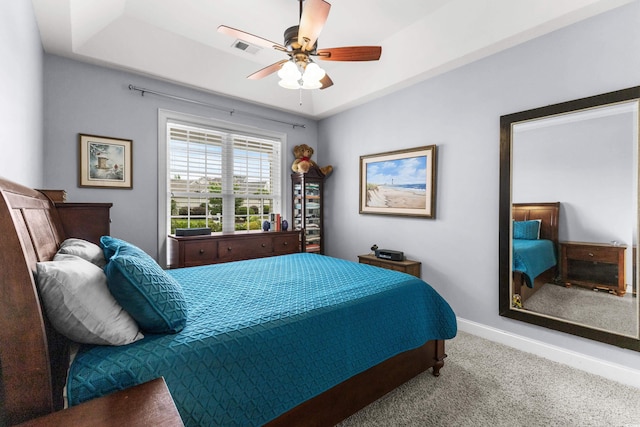 341 Bahama Dr, Murrells Inlet, SC 29576 - bedroom with carpet floors, baseboards, and a ceiling fan