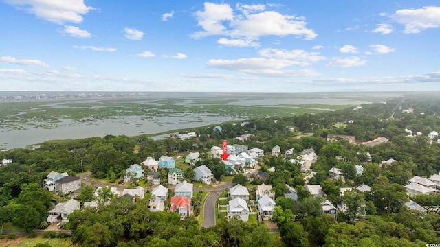 17 Trigger Fish Ln, Murrells Inlet, SC 29576 - aerial overview of property's location with nearby suburban area and a large body of water