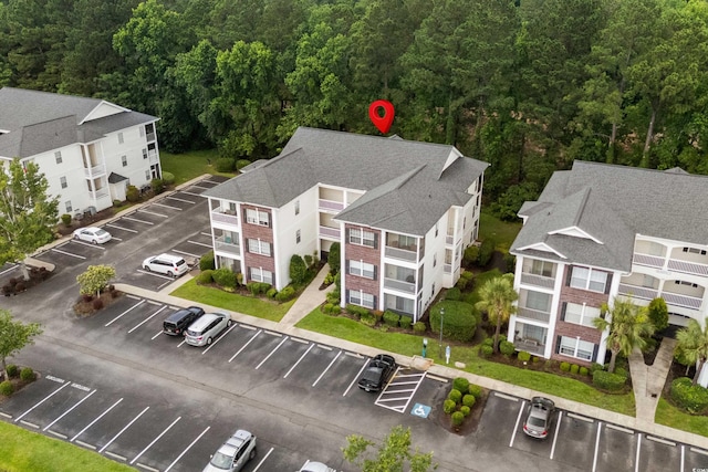 1302 River Oak Dr Unit 4B, Myrtle Beach, SC 29579 - drone / aerial view of a heavily wooded area