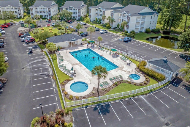 1302 River Oak Dr Unit 4B, Myrtle Beach, SC 29579 - aerial view of a pool