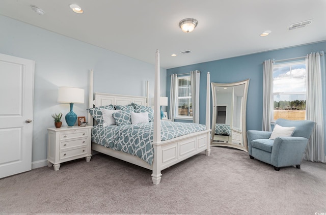170 Bantry Ln, Conway, SC 29526 - bedroom featuring light colored carpet, multiple windows, and recessed lighting