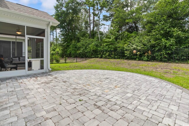 1178 Pyxie Moss Dr, Little River, SC 29566 - view of patio / terrace featuring a sunroom