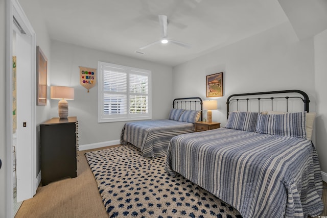 573 S Dunes Dr, Pawleys Island, SC 29585 - bedroom featuring carpet floors and ceiling fan