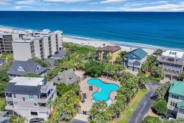 573 S Dunes Dr, Pawleys Island, SC 29585 - bird's eye view of expansive beach