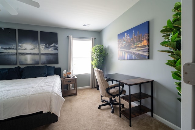 318 Castle Dr Unit 1443, Myrtle Beach, SC 29579 - carpeted bedroom featuring baseboards and an office area