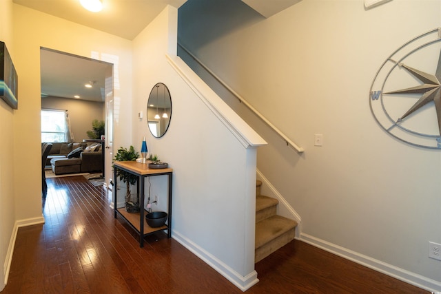 318 Castle Dr Unit 1443, Myrtle Beach, SC 29579 - stairway with hardwood / wood-style flooring and baseboards