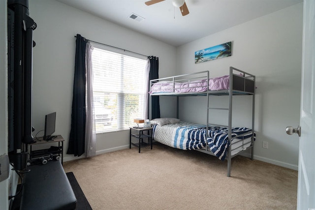 318 Castle Dr Unit 1443, Myrtle Beach, SC 29579 - bedroom featuring carpet floors and ceiling fan