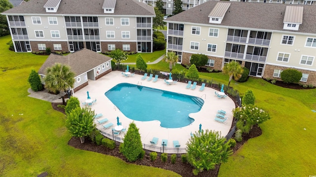 318 Castle Dr Unit 1443, Myrtle Beach, SC 29579 - community pool with a patio