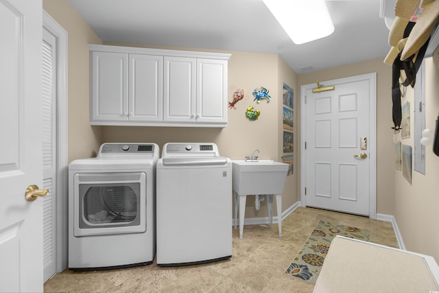 8500 Margate Cir Unit 505, Myrtle Beach, SC 29572 - washroom featuring separate washer and dryer and cabinet space