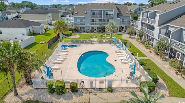 1890 Colony Dr Unit 17L, Surfside Beach, SC 29575 - community pool featuring a residential view