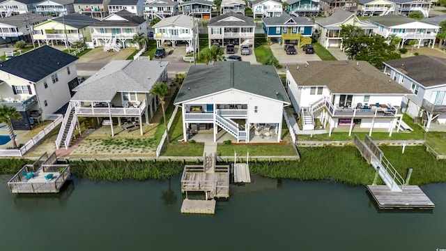 321 53rd Ave N, North Myrtle Beach, SC 29582 - aerial perspective of suburban area featuring a large body of water