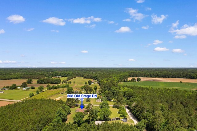 308 Old Stage Rd, Mullins, SC 29574 - overview of rural landscape with a forest