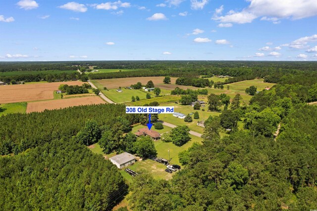308 Old Stage Rd, Mullins, SC 29574 - overview of rural landscape with a forest
