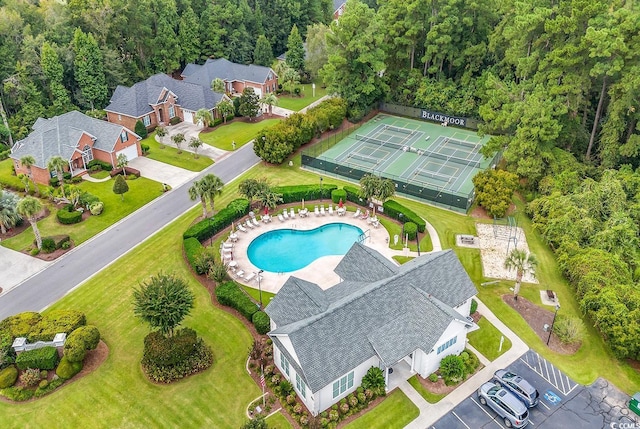 6434 Longwood Dr, Murrells Inlet, SC 29576 - drone / aerial view of a pool