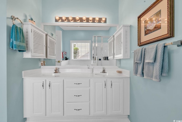 6434 Longwood Dr, Murrells Inlet, SC 29576 - bathroom featuring a sink and a shower stall