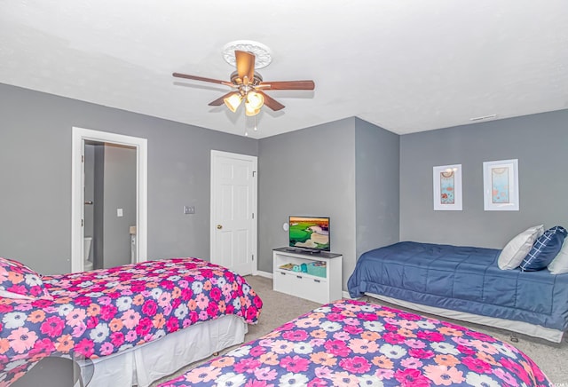 4018 Fairway Lakes Dr Unit 4018, Myrtle Beach, SC 29577 - carpeted bedroom featuring a ceiling fan and baseboards