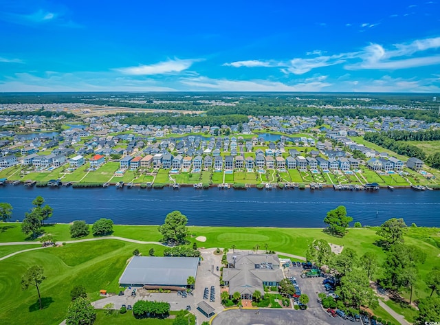 4018 Fairway Lakes Dr Unit 4018, Myrtle Beach, SC 29577 - aerial perspective of suburban area featuring a large body of water and a golf course