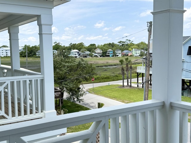 135B Sunset Dr, Murrells Inlet, SC 29576 - covered porch featuring a residential view