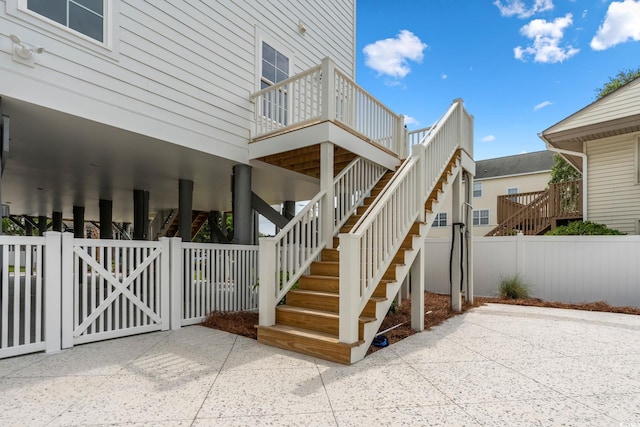 135B Sunset Dr, Murrells Inlet, SC 29576 - entrance to property with a gate and a wooden deck