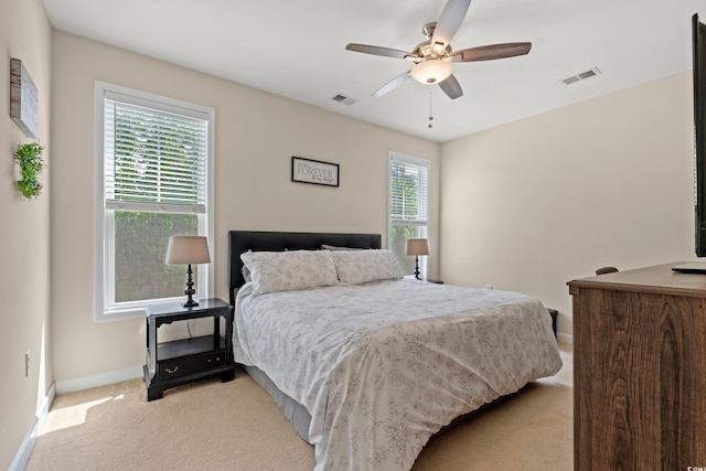 309 Foxpath Loop, Myrtle Beach, SC 29588 - bedroom featuring light carpet and ceiling fan