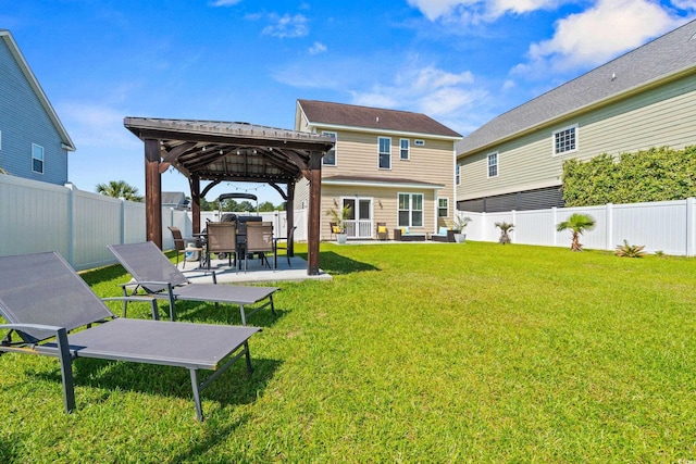 309 Foxpath Loop, Myrtle Beach, SC 29588 - fenced backyard featuring a gazebo and a patio