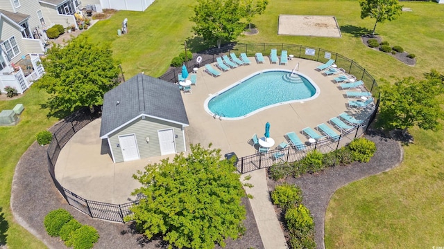 309 Foxpath Loop, Myrtle Beach, SC 29588 - bird's eye view of a pool