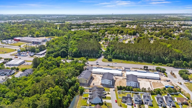 309 Foxpath Loop, Myrtle Beach, SC 29588 - aerial perspective of suburban area featuring a heavily wooded area