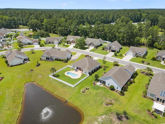 357 Southern Breezes Cir, Murrells Inlet, SC 29576 - aerial view of residential area with a forest and a large body of water