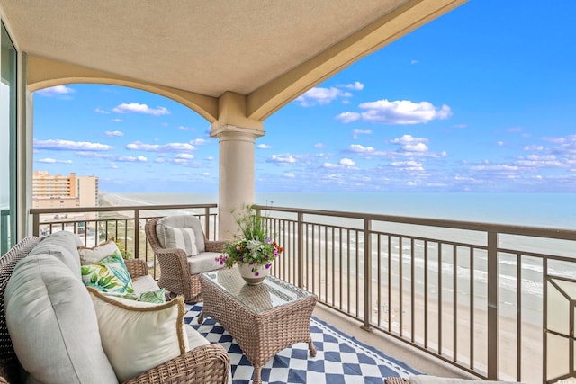 603 S Ocean Blvd Unit 1504, North Myrtle Beach, SC 29582 - balcony featuring a water view