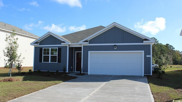 3554 Ashridge Way, Conway, SC 29526 - single story home with driveway, a garage, and a front lawn