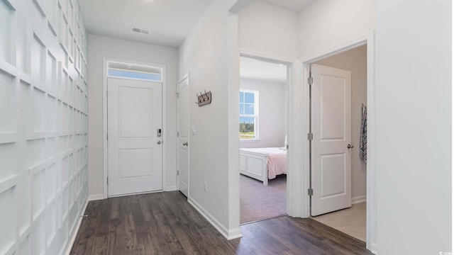 3554 Ashridge Way, Conway, SC 29526 - entryway with dark wood finished floors and baseboards
