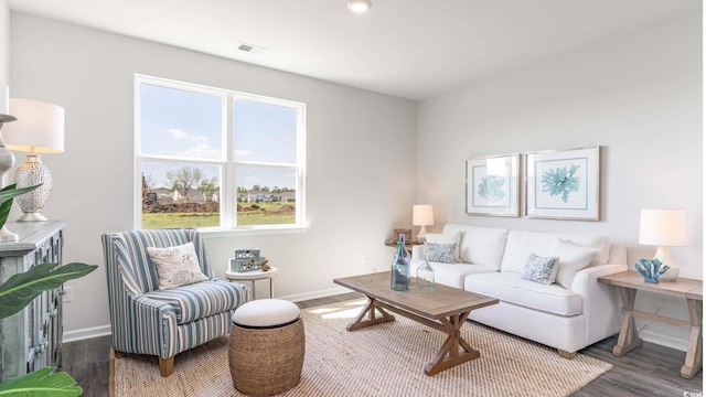 3554 Ashridge Way, Conway, SC 29526 - living area with wood finished floors and baseboards
