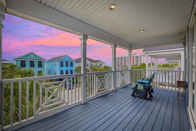 22 Ocean Blvd N, Surfside Beach, SC 29575 - view of wooden deck