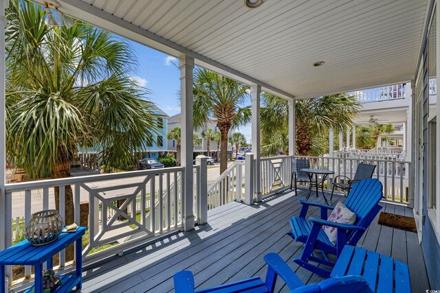 22 Ocean Blvd N, Surfside Beach, SC 29575 - view of porch