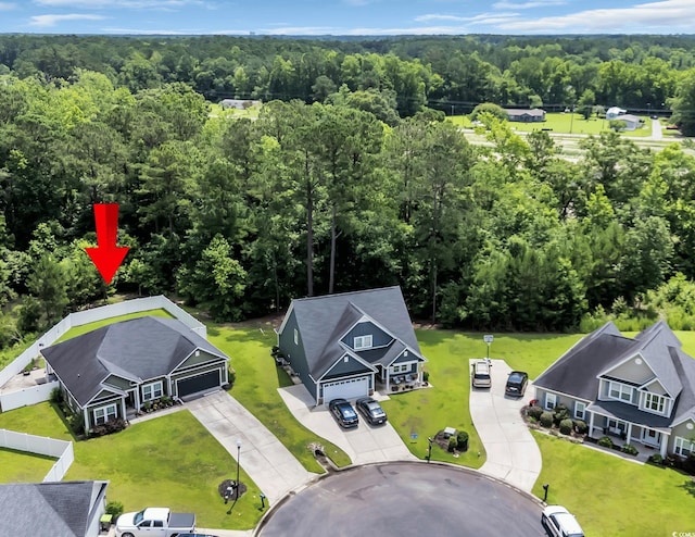 321 Sanctuary Ct, Myrtle Beach, SC 29588 - drone / aerial view of a forest