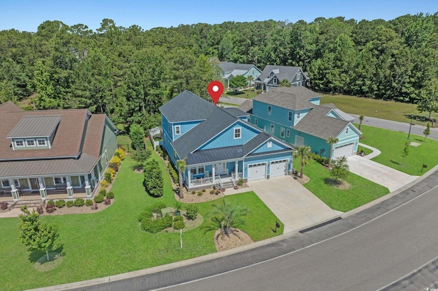 945 Waterbridge Blvd, Myrtle Beach, SC 29579 - aerial view of property and surrounding area with a forest
