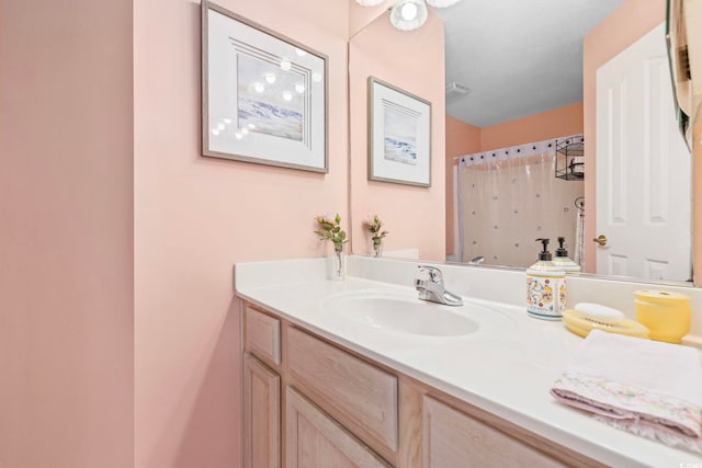 2150 Longwood Lakes Dr Unit 2150, Myrtle Beach, SC 29579 - bathroom featuring vanity and curtained shower