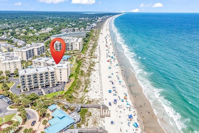 741 Retreat Beach Cir Unit B-1-A, Pawleys Island, SC 29585 - bird's eye view of expansive beach and apartment complex