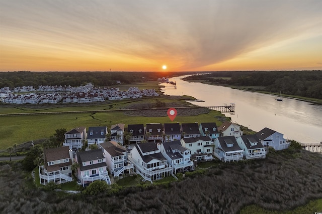 4525 Landing Rd, Little River, SC 29566 - aerial view at dusk of a water view