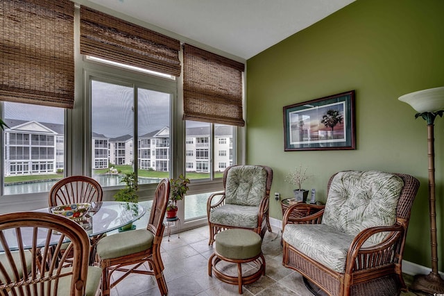 901 W Port Dr Unit 305, North Myrtle Beach, SC 29582 - sitting room with baseboards and tile patterned floors