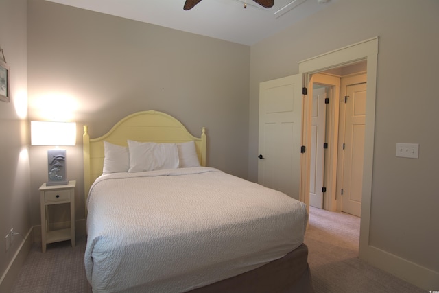 4901 N Market St, North Myrtle Beach, SC 29582 - bedroom with carpet flooring and a ceiling fan