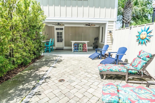4901 N Market St, North Myrtle Beach, SC 29582 - view of patio featuring ceiling fan